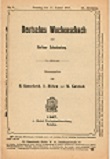 DEUTSCHES WOCHENSCHACH / 1907 vol 23, no 4